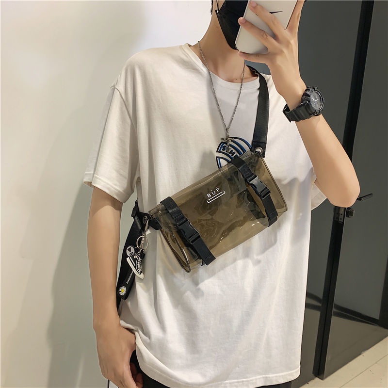 Túi Đeo Chéo Trong Suốt Phong Cách Nhật Bản Thời Trang Cho Nam