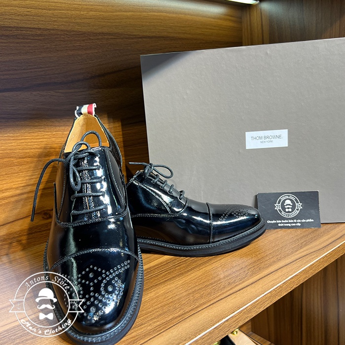 Giày Thom Browne Buộc Dây Bóng Hoa Văn