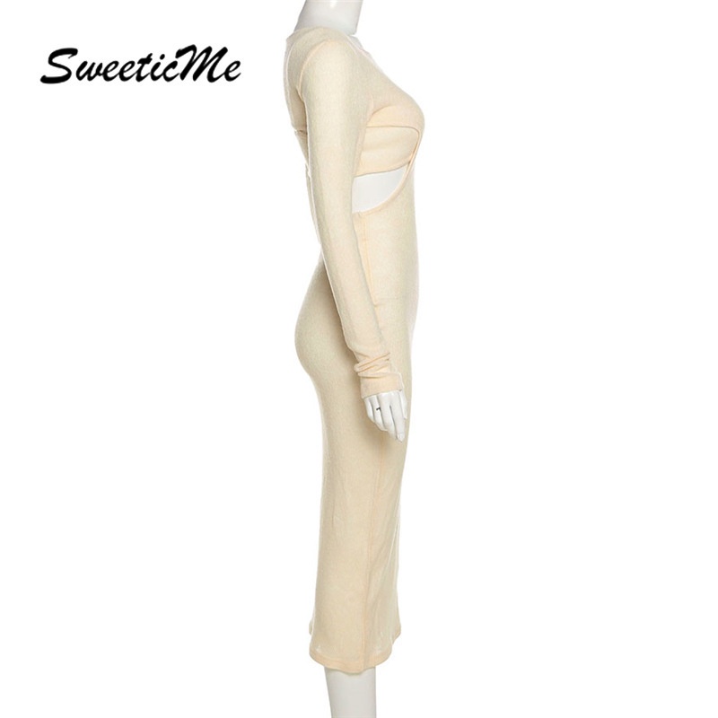 Set Đầm Cổ Tròn Trễ Vai Sweeticme
