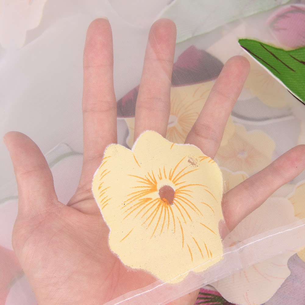 Rèm vải voan hình bươm bướm trang trí phòng ngủ, phòng khách