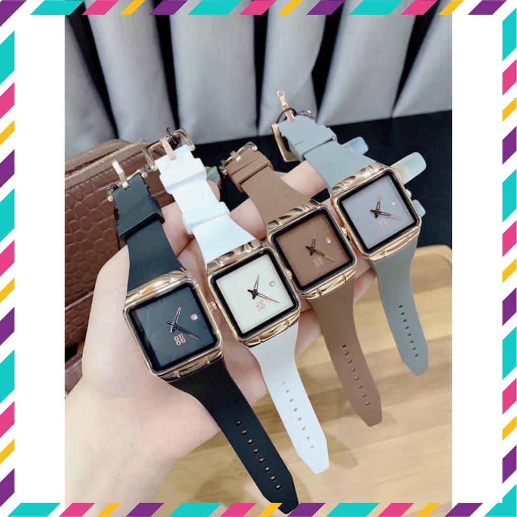 ĐỒNG HỒ NỮ GU DÂY DA THỜI TRANG #guou ket-STORE