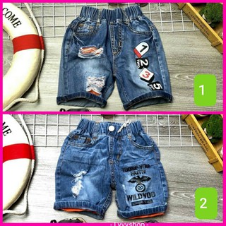 THANH LÝ lẻ ri - (Hàng đẹp) Quần short jean cho bé từ 09-35kg