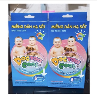 MIẾNG DÁN HẠ SỐT DOCTOR CÔL(hộp 6miếng)