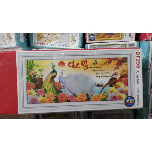 TRANH ĐÍNH ĐÁ VỢ CHỒNG 130x60