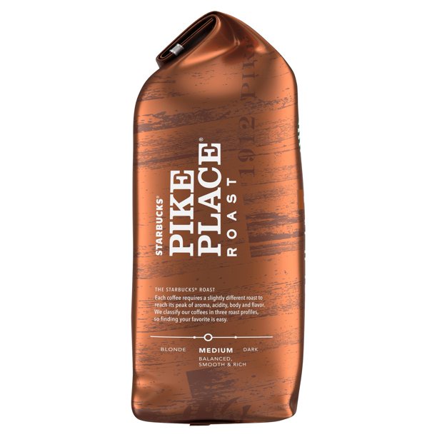 Cà phê nguyên hạt Starbucks Medium Roast Ground Coffee, Pike Place Roast, 100% Arabica, 340gram | BigBuy360 - bigbuy360.vn