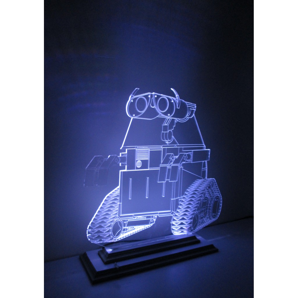 Mô Hình Đèn Led 3D Robot Wall E 2