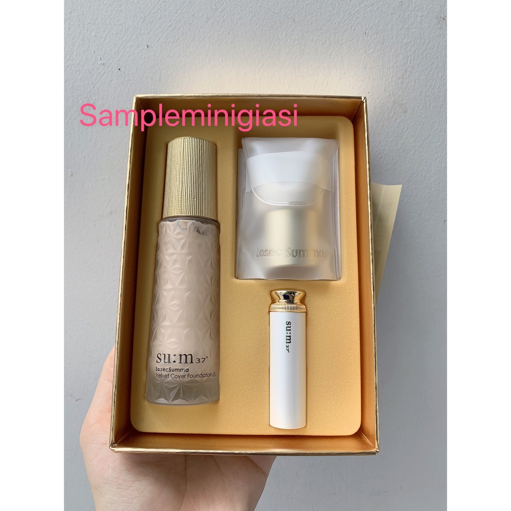 Set kem nền sum Losec Summa Velvet Cover Foundation 01. | BigBuy360 - bigbuy360.vn