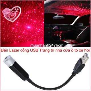 Đèn Lazer cổng USB - Đa hoa văn – Trang trí nhà cửa ô tô xe hơi siêu đẹp