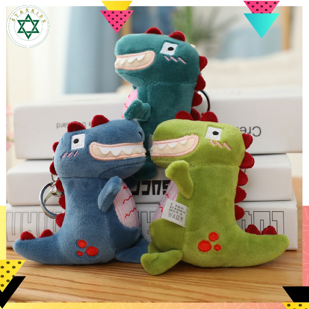 Móc Khoá Khủng Long Ngộ Nghĩnh - Nhồi Bông - Treo Balo - Túi Xách