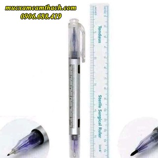 (2 cây) Bút vẽ định hình chân mày 2 đầu + kèm thước