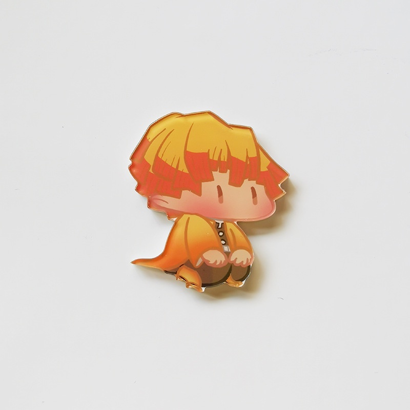 Ghim Cài Áo Họa Tiết Hoạt Hình Demon Slayer Kamado Tanjirou 12 Kiểu Cho Học Sinh