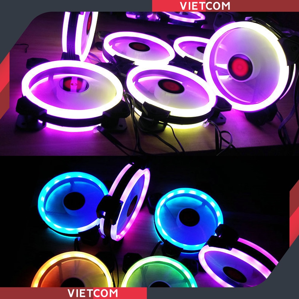 [ BỘ 5 FAN + HUB ] Fan Led RGB Coolmoon V2 + Bộ Hub Coolmoon và điều khiển