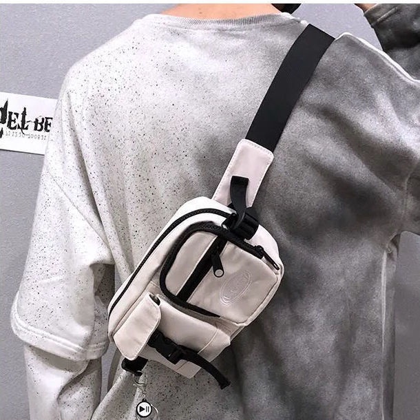Túi Đeo Chéo Trước Ngực Phong Cách Hip Hop Nhật Bản Cho Nam Và Nữ