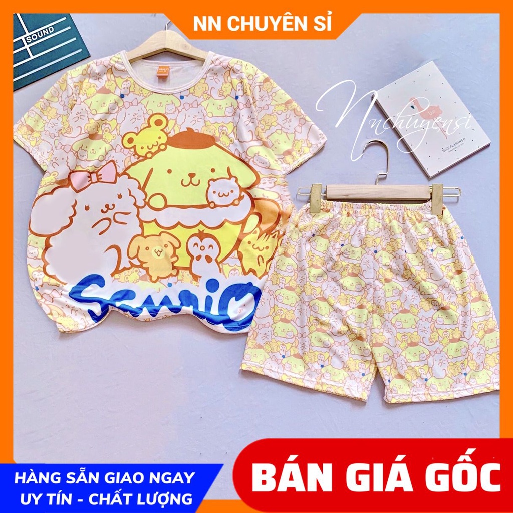 Đồ bộ bé trai bé gái size 7kg đến 70kg chất thun mềm mát in hình gấu pooh hoạt hình dễ thương DBRBD FULL SIZE