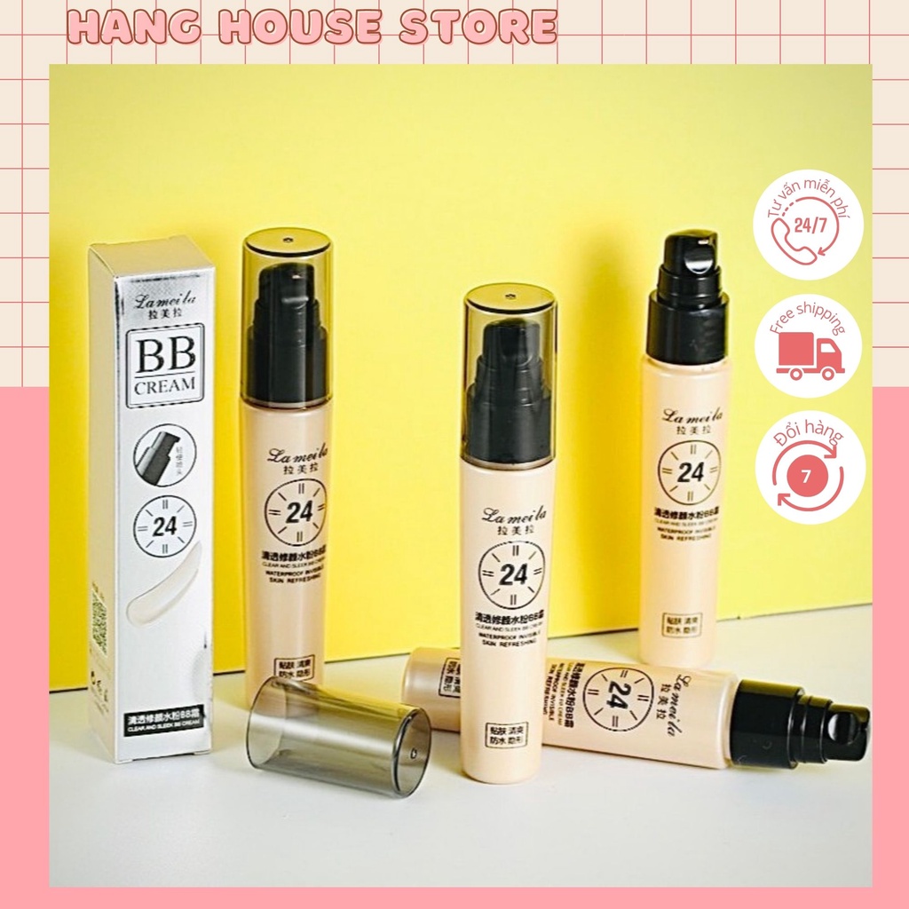 Kem nền BB Cream 24h Lameila 30ml 3036 che khuyết điểm tốt lâu trôi mềm mịn nội địa CC cream Make up Foudation