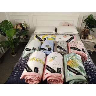 Chăn hè thu ZARA HOME cotton đũi siêu mềm mịn, thoáng mát kích thước 2m*2m2