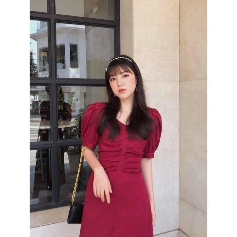 Đầm bigsize ❤️ 𝐒𝐈𝐄̂𝐔 𝐒𝐀𝐋𝐄❤️ đầm đỏ nhúng ngực bigszie (có size ảnh sàn )