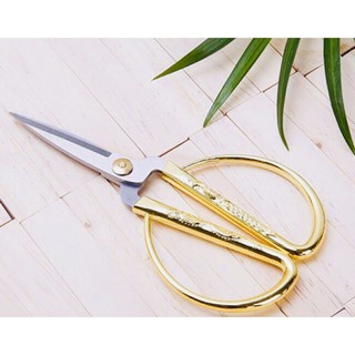 Kéo Cắt Đa Năng Không Rỉ Bọc Đồng Hoa Văn Rồng Vàng