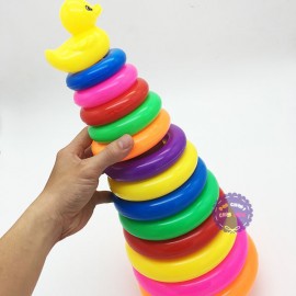 Bộ đồ chơi ném vòng vịt đại bằng nhựa túi lưới