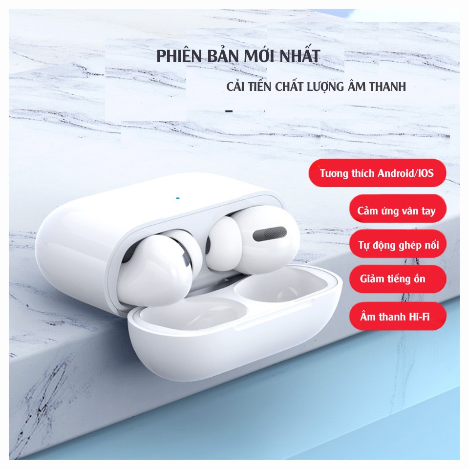 Tai nghe Bluetooth không dây điều khiển cảm biến âm thanh HIFI cho Android iOS TWS thế hệ 3 giảm ồn tối đa