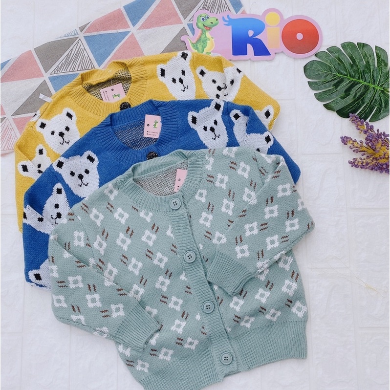 SP003047 Áo khoác len nỉ lót cotton cực dày mềm ấm size đại bé trai bé gái diện được hàng có sẵn, ảnh thât