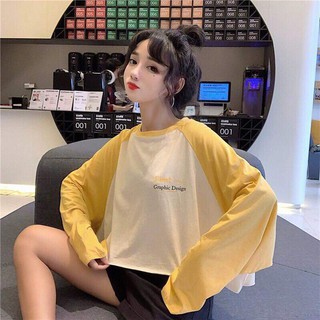 [DUY NHẤT] ÁO CROPTOP NỮ FINAL RAGLAN FORM RỘNG CỔ TRÒN TAY DÀI UNISEX XINH XẮN (Hàng như hình)
