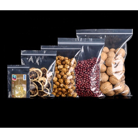 Túi Zip Chỉ Đỏ 1kg Túi Khóa Zip Bấm Miệng Loại Dày Hàng Có Sẵn Nhiều Kích Thước