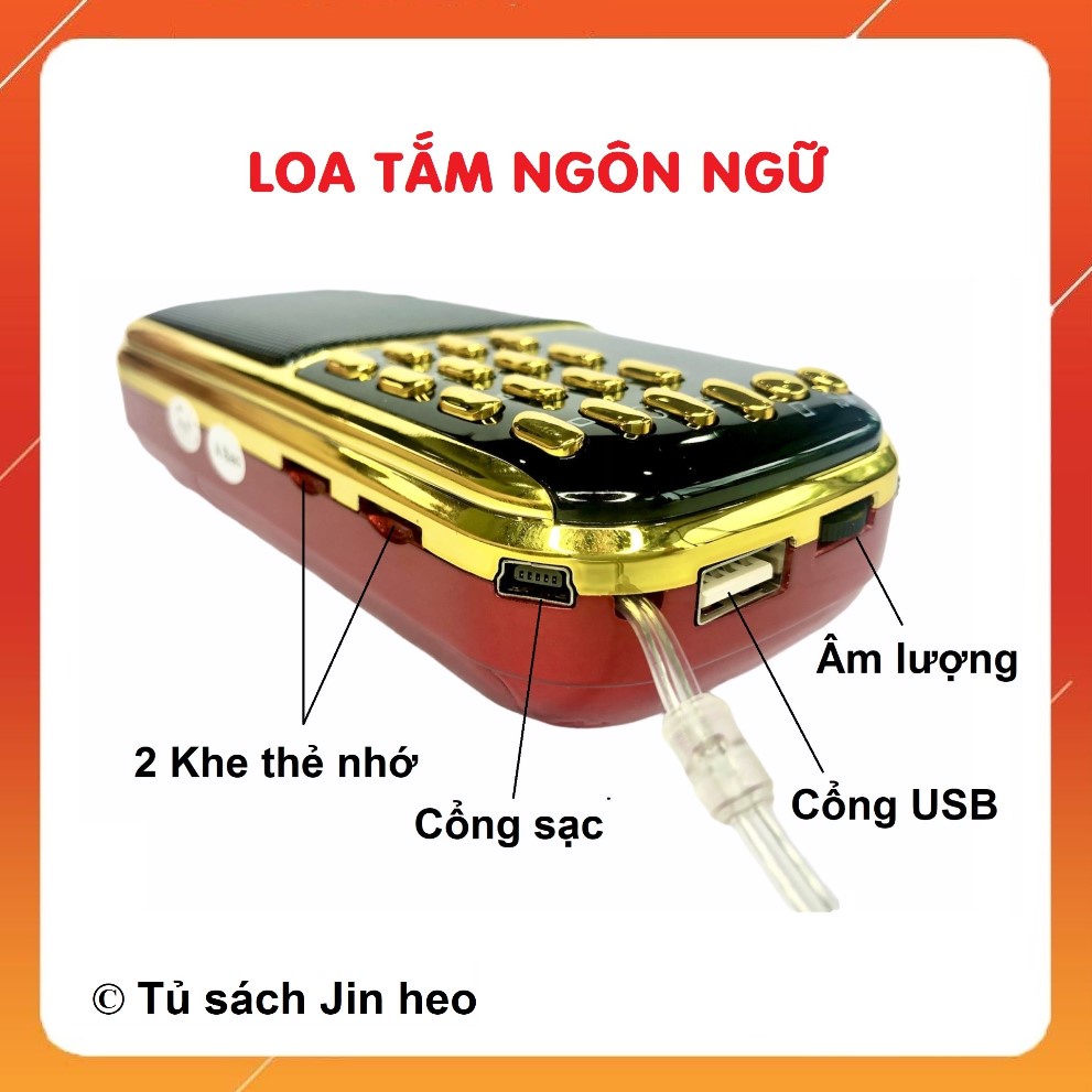 Loa Tắm Ngôn Ngữ cho bé [❤️ SALE], Loa học Tiếng Anh, Tiếng ồn trắng