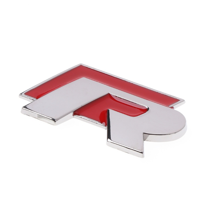 Hình Dán Logo R line 3D Cho Xe Golf Tiguan Passat