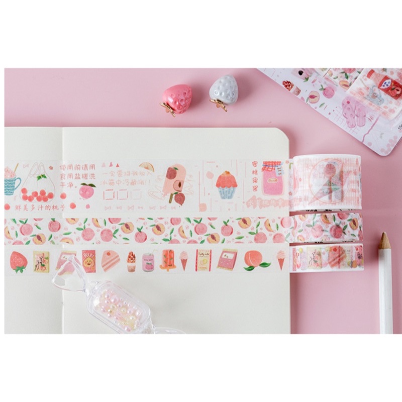 Washi - washitape set 3 cuộn WS001