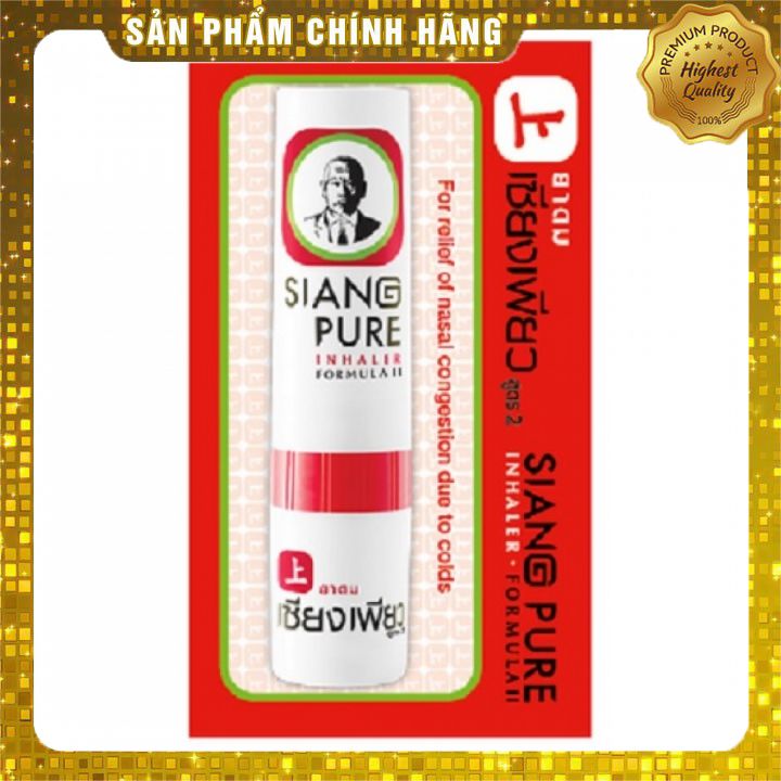 Ống Hít Thông Mũi 2 Đầu Siang Pure Inhaler Formula II Thái Lan chính hãng