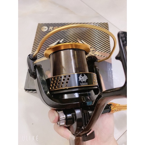 máy câu cá GW Black SPIDER 12000 tảu cá 12kg y hình hàng nhập khẩu giá rẻ máy quay rất êm vip bdshad8