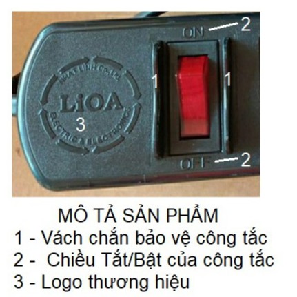 Ổ CẮM ĐIỆN LiOA 3TS - LOẠI PHỔ THÔNG.