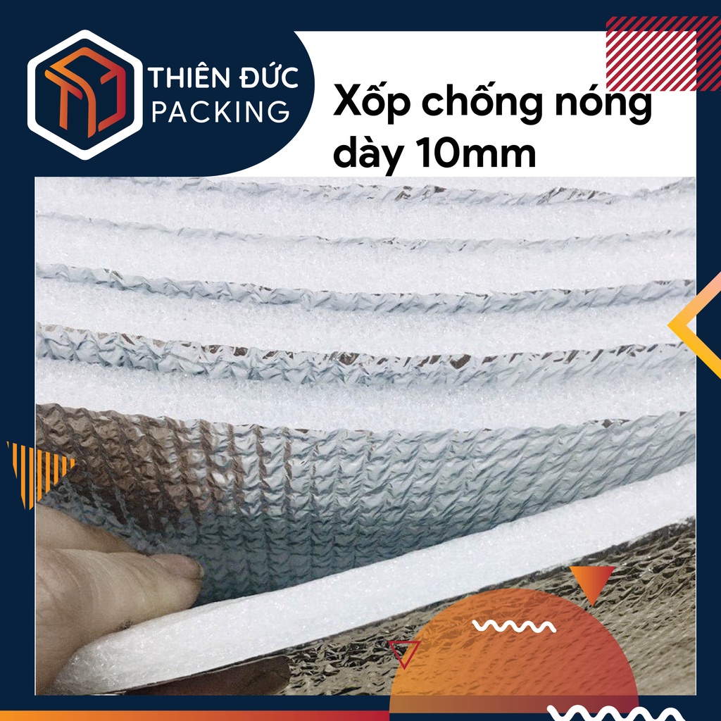 Xốp cách nhiệt chống nóng, xốp bạc dày 20mm, 10mm, 5mm, 3mm, 2mm khổ 1m cách nhiệt bồn nước, trần nhà