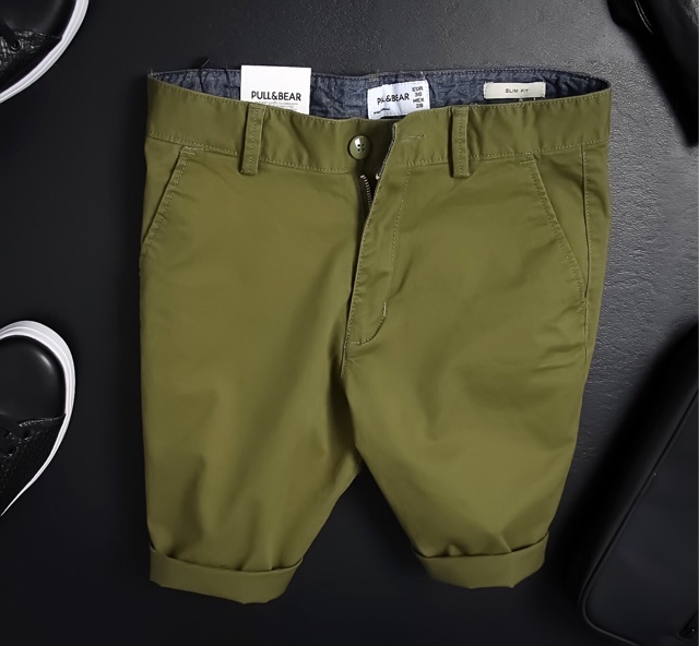 Quần Short Nam Kaki Mềm Mịn Màu Trẻ Trung Phong Cách Hàn Quốc