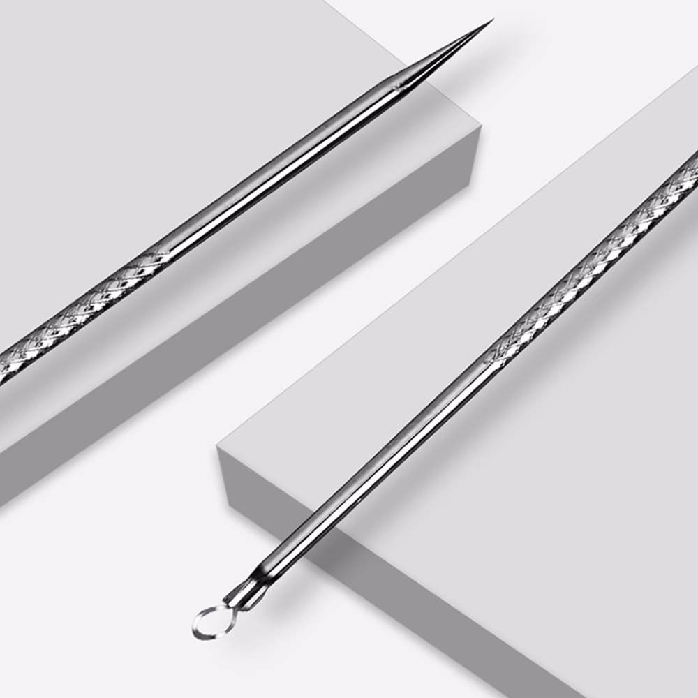 [Hàng mới về] Dụng cụ nặn mụn đầu đen bằng thép không gỉ 12cm tiện dụng