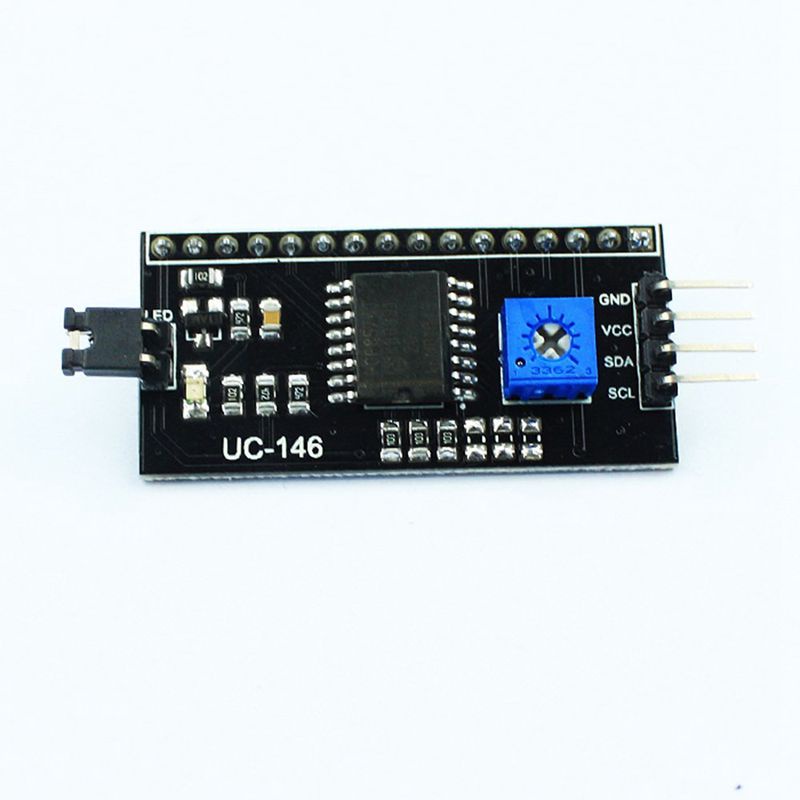 1602 16x2 Serial HD44780 Character LCD Board Display with White on Blue Backlight 5V with IIC/I2C Serial Interface Adapter ule for Arduino