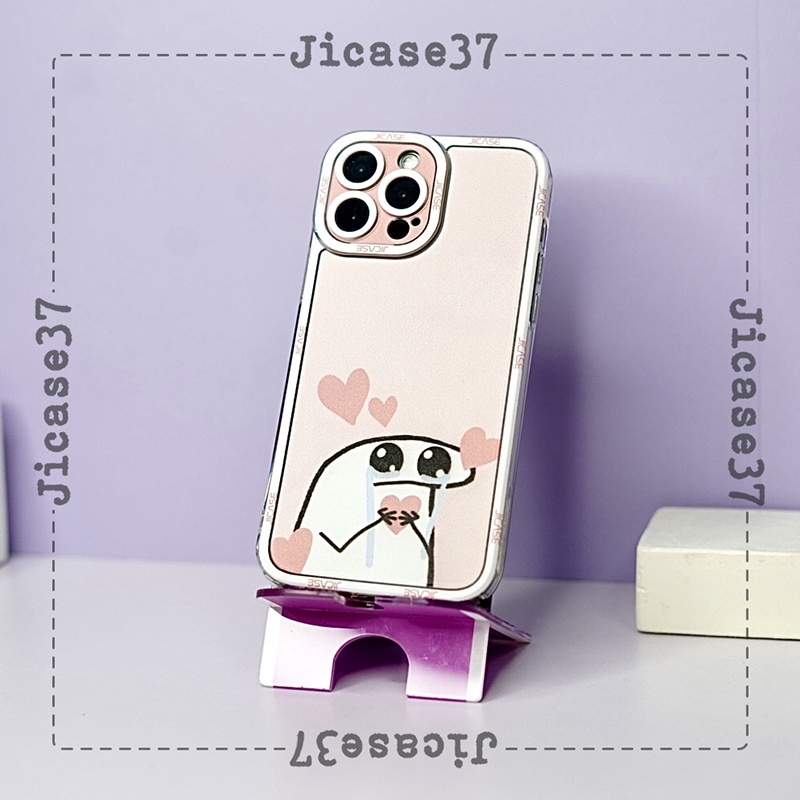 Ốp lưng iphone cạnh vuông Jicase ốp đôi cute ghost 6plus/6s/6splus/7/7plus/8/8plus/x/xs/11/12/pro/max/plus/promax
