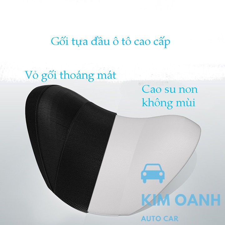 [HOT HOT] Bộ gối tựa đầu ô tô,gối tựa lưng oto cao su non cao cấp chống mỏi cổ vai gáy không mùi