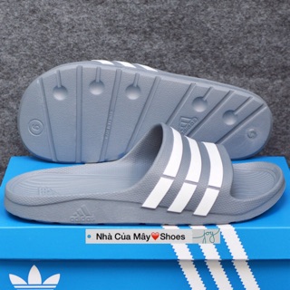 [☘️ADIDAS®☘️]- DÉP ĐÚC DURAMO SLIDES - Xám S/ Trắng