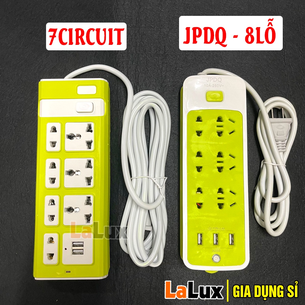 Ổ Cắm Điện Thông Minh Đa Năng USB CAO CẤP ĐỦ MẪU - Ổ Điện Đa Năng Dây Dài Chống Dật Tuỳ Chọn - Gia Dụng LALUX