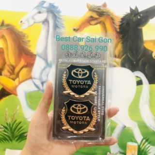 Logo bông lúa ô tô toyota bộ 2 cái