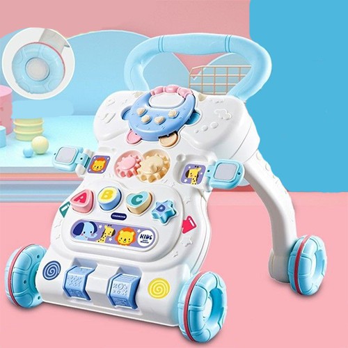 XE TẬP ĐI ĐỒ CHƠI PHÁT NHẠC, THIẾT KẾ MỚI 2020, BÁNH XE ĐIỀU CHỈNH NHANH CHẬM