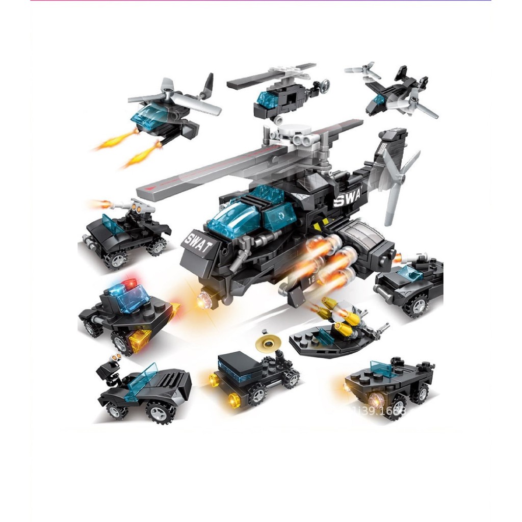 Bộ xếp hình mini - xe cảnh sát