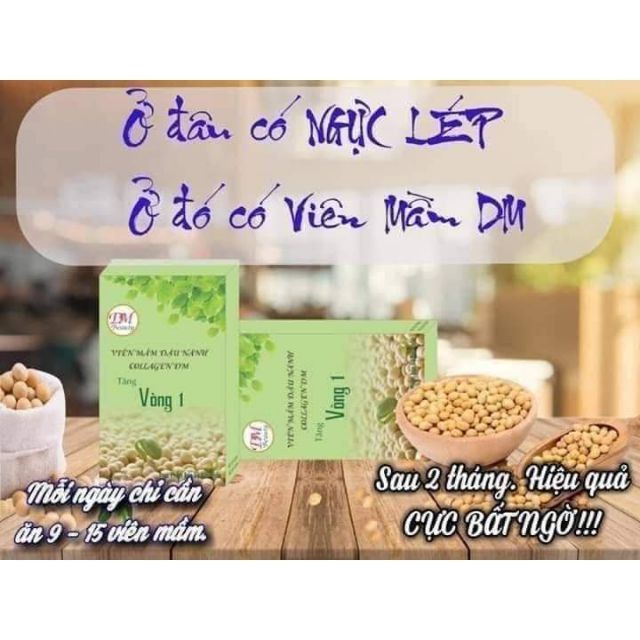 Viên Mầm Đậu Nành Collagen DM Beauty Date 5/5/2022