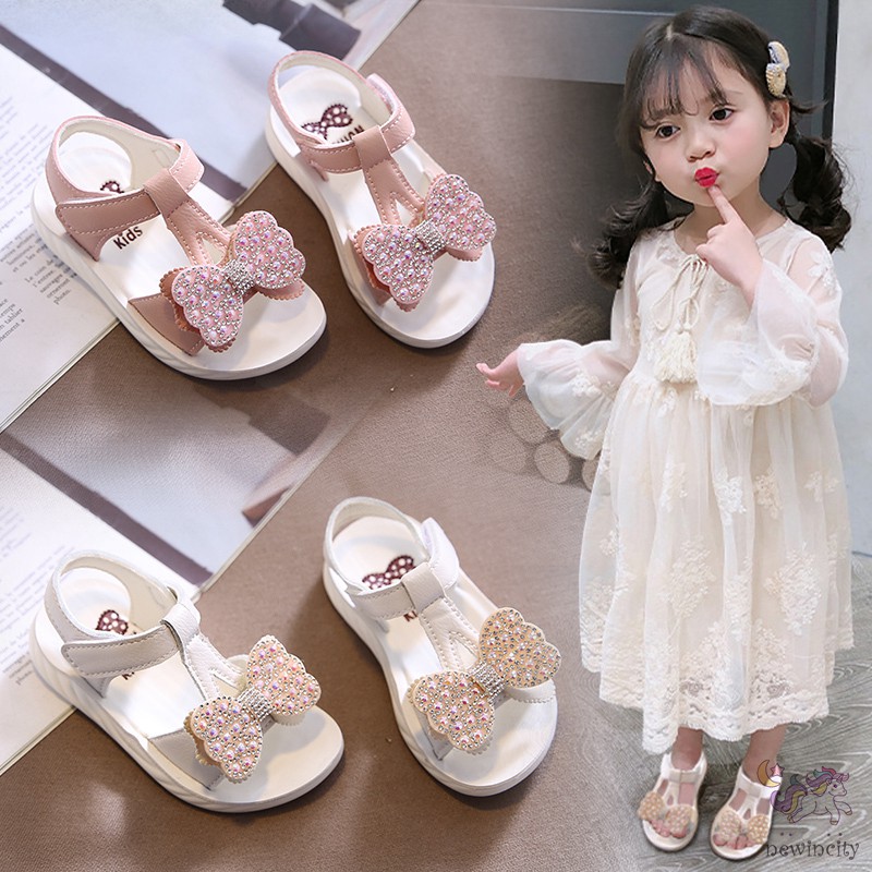 Giày Đế Mềm Đính Đá Dành Cho Bé Gái