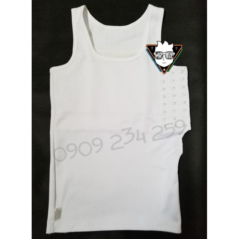 Áo nịt dài móc gài hông trái có viền / không viền  Tomboy Transguy