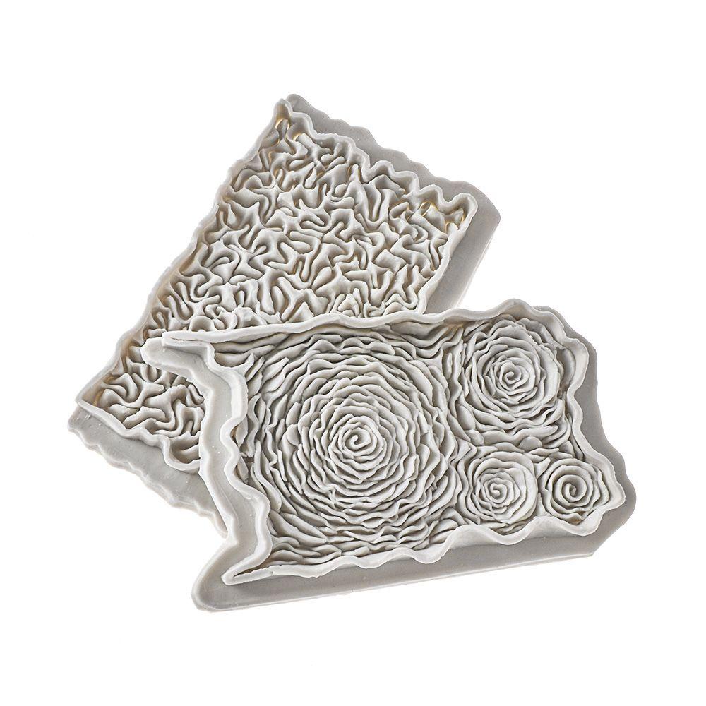 Khuôn Silicone Làm Bánh Hình Hoa Hồng Xếp Ly