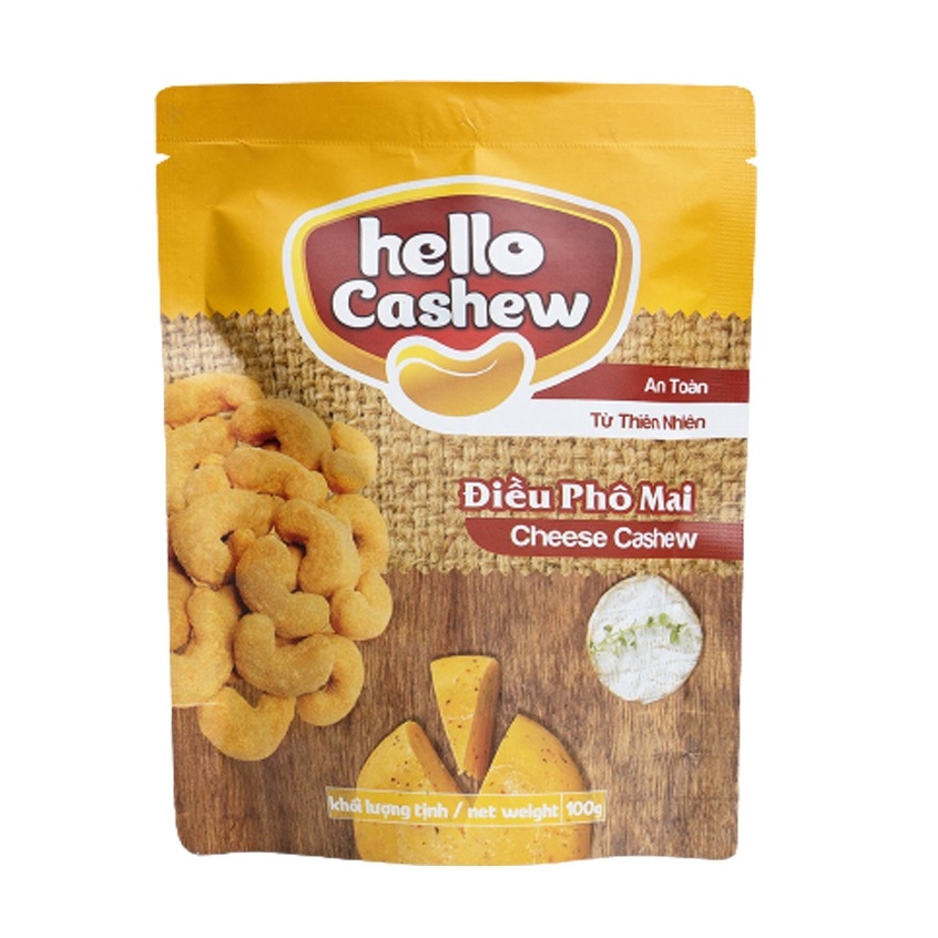 Điều phô mai Hello Cashew gói 100g