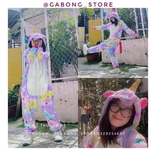 Bộ đồ thú unicorn 💥FREESHIP 💥giảm 20k khi nhập bộ đồ hình thú Có sẵn